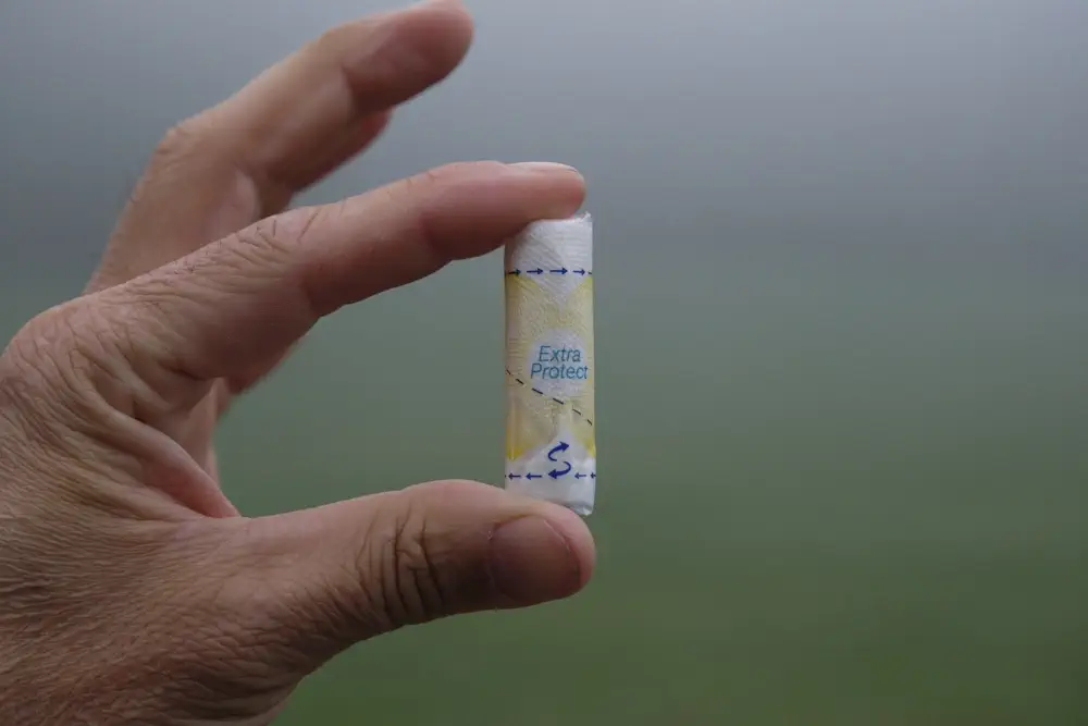 Tampon als ausgefallener Anzünder
