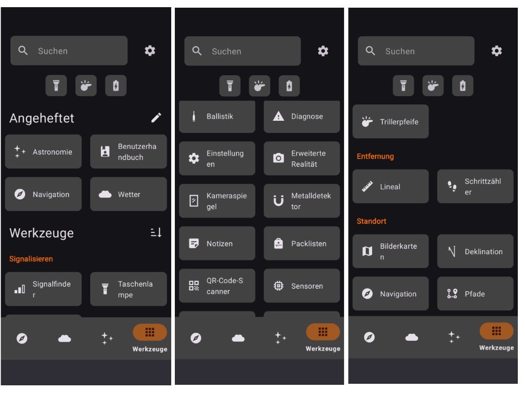 Outdoor App Trail Sense