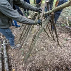 Shelterbau beim Survival Wochenende