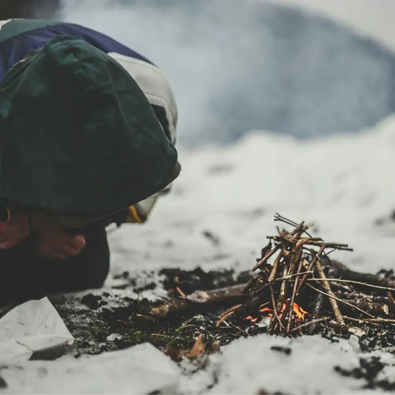 Winter Survival Kurs bei Kälte und Schnee im Schwarzwald